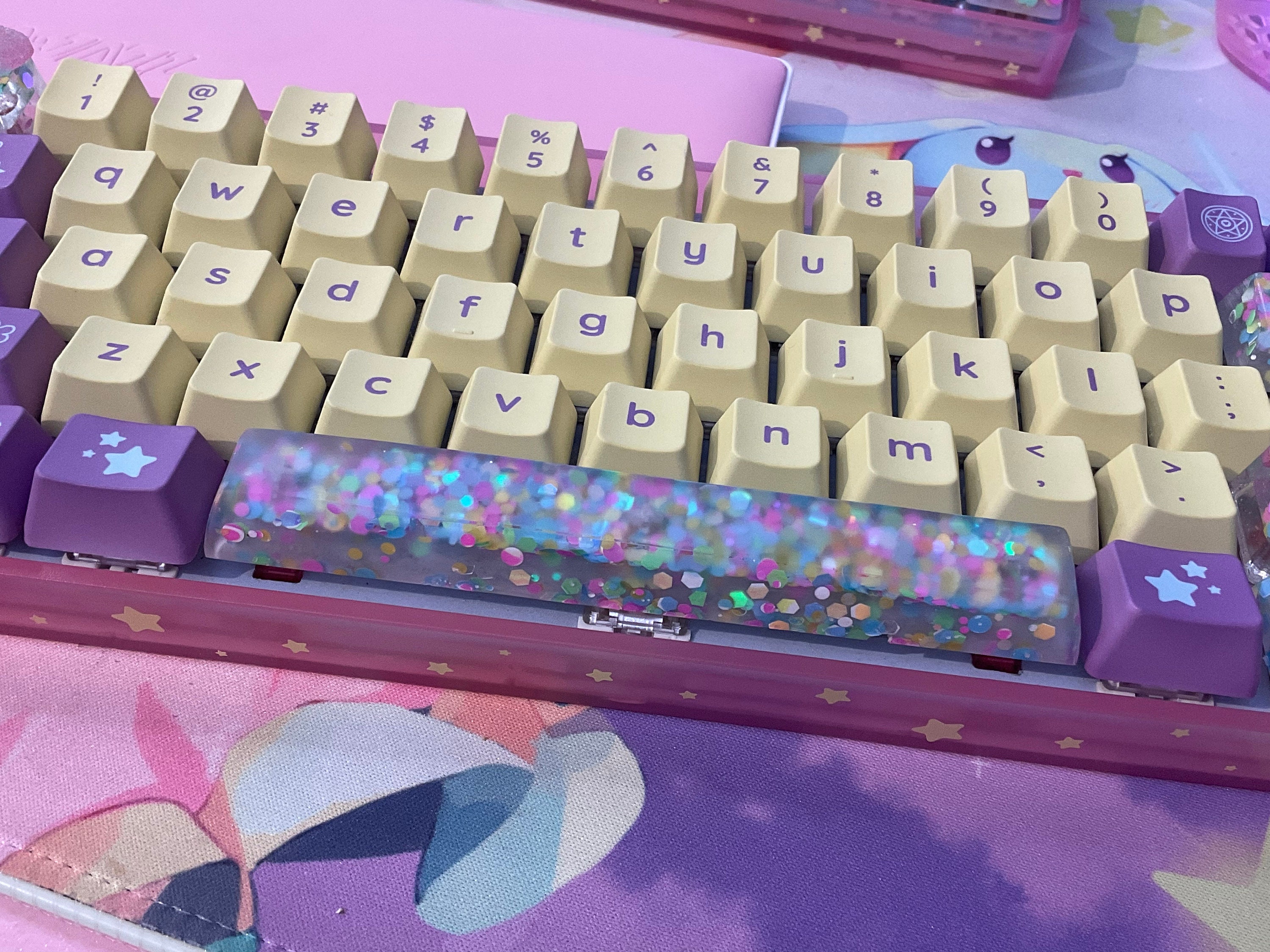 Artisan Keycap SA Profile Kawaii Multicolor Holographic Glitter