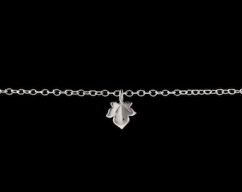 Sterling Silver Mini Ivy Leaf Bracelet - Wilde Flower. Small Silver Ivy leaf Bracelet. Dainty. Leaf. English Ivy. Gift for her. Handmade