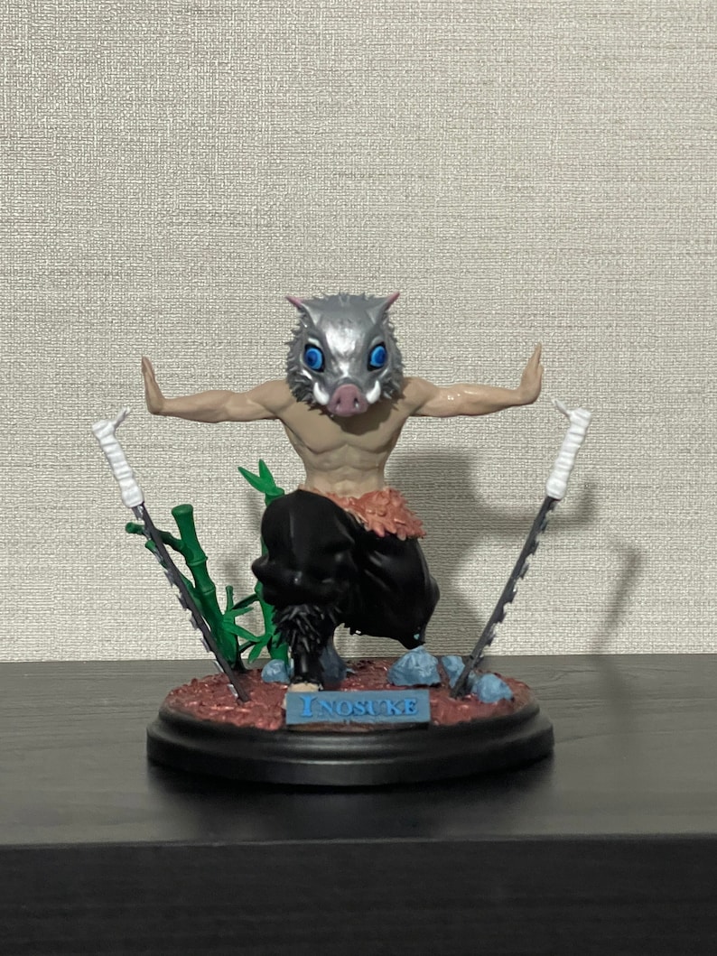 Inosuke Hashibira Figure, Demon Slayer Statue, Anime Figurine 3D Print ...