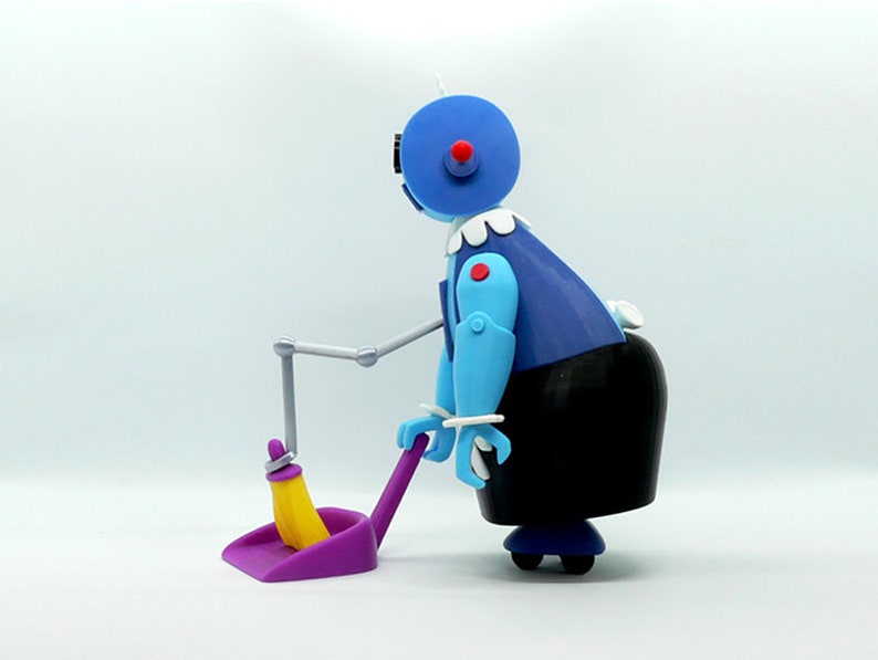 The Jetsons Rosie Character Robot House Cleaner Cartoon Etsy