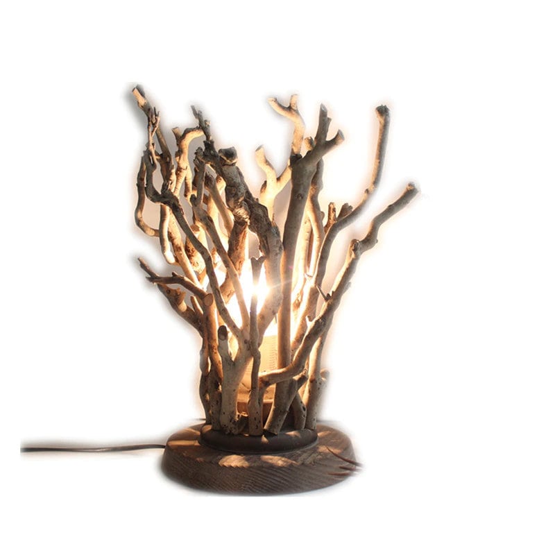 Tree Branch Table Lamp Art Wooden Table Lamp Wood Art Etsy