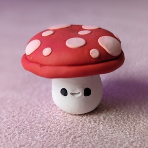 Kawaii Classic Mushroom Sculpture~ | Adorable Handmade Polymer Clay Magic! Handcrafted Polymer Clay Art