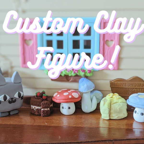 CUSTOM Mini Clay Sculpture~ | Adorable Handmade Polymer Clay Art! Handcrafted Polymer Clay Figures