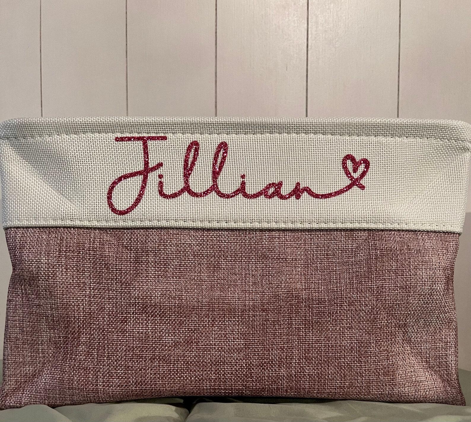 Personalized Fabric Basket Kids Personalized Toy Basket Etsy