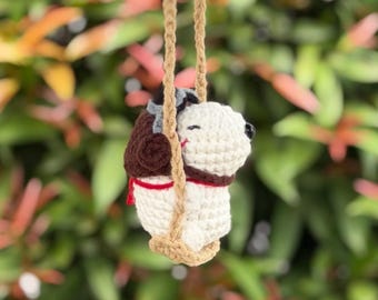 The Capy Swing Collection - Crochet Capybara Charm  for car hanger