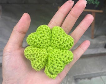 Crochet Clover Keychain: St. Patrick's Day Lucky Charm