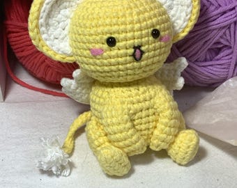 Handmade Crochet Kero-chan Plush: Cardcaptor Sakura Anime Keychain