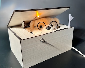 Useless Box with Attitude - Surprise toy with interactive bear