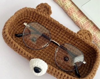 Bear Glasses Holder – Handmade Eyeglass Tray & Desk Organizer