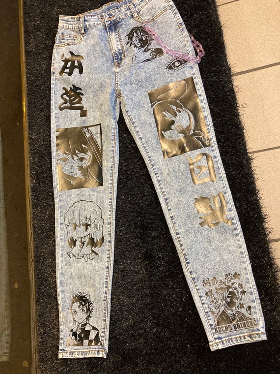Anime Weeb Pants Jeans - Etsy