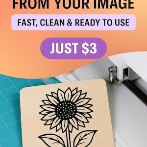 SVG personalizzato da immagine / Converti JPG, PNG, PDF in SVG per Cricut, taglio laser, magliette, logo - Consegna rapida
