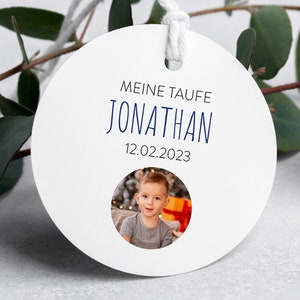 Foto Gastgeschenk Anhänger zur Hochzeit, Taufe, Geburtstag, Familienfeiern, uvm. Gastgeschenke Anhänger mit WUNSCHFOTO & TEXT, 10 STÜCK