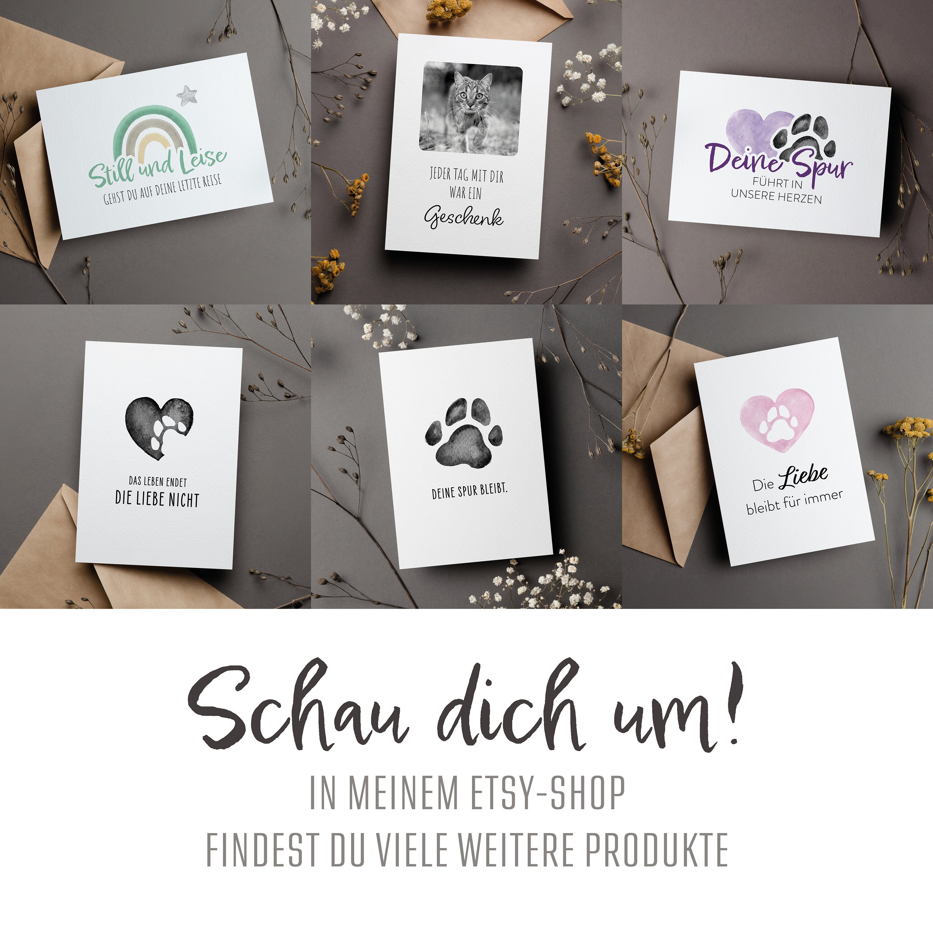 Trauerkarte Für Den Verlust Eines Hundes – Mit Umschlag, 16,8x11,7 Cm, Für Tröstende Worte