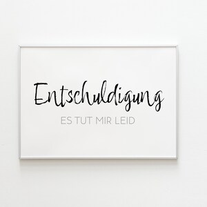 Entschuldigungskarte, Entschuldigung, es tut mir Leid, Karte im Minimalistisches Design für Männer und Frauen Bild 5