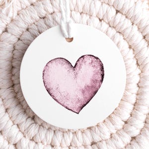 Herz Geschenkanhänger als liebevolles Detail für Geschenke für Gäste zur Hochzeit, Einschulung, Geburtstag, Taufe und weitere Anlässe