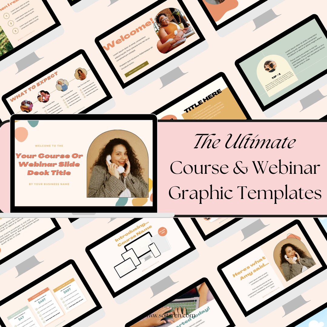 ONLINE COURSE CANVA Slide Deck Template, Masterclass Template ...