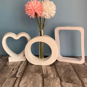 Vaso in Ceramica con Provetta Portafiori | Bomboniera Unica per Matrimonio, Battesimo, Nascita, Comunione e Cresima