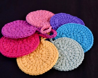 Face Scrubbies Set (7 Pack) - Hand Crocheted - Made to Order