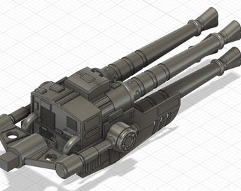 Cañón láser cuádruple para el Halcón Milenario de DeAgostini, Altaya y Fanhome. (Archivo STL)