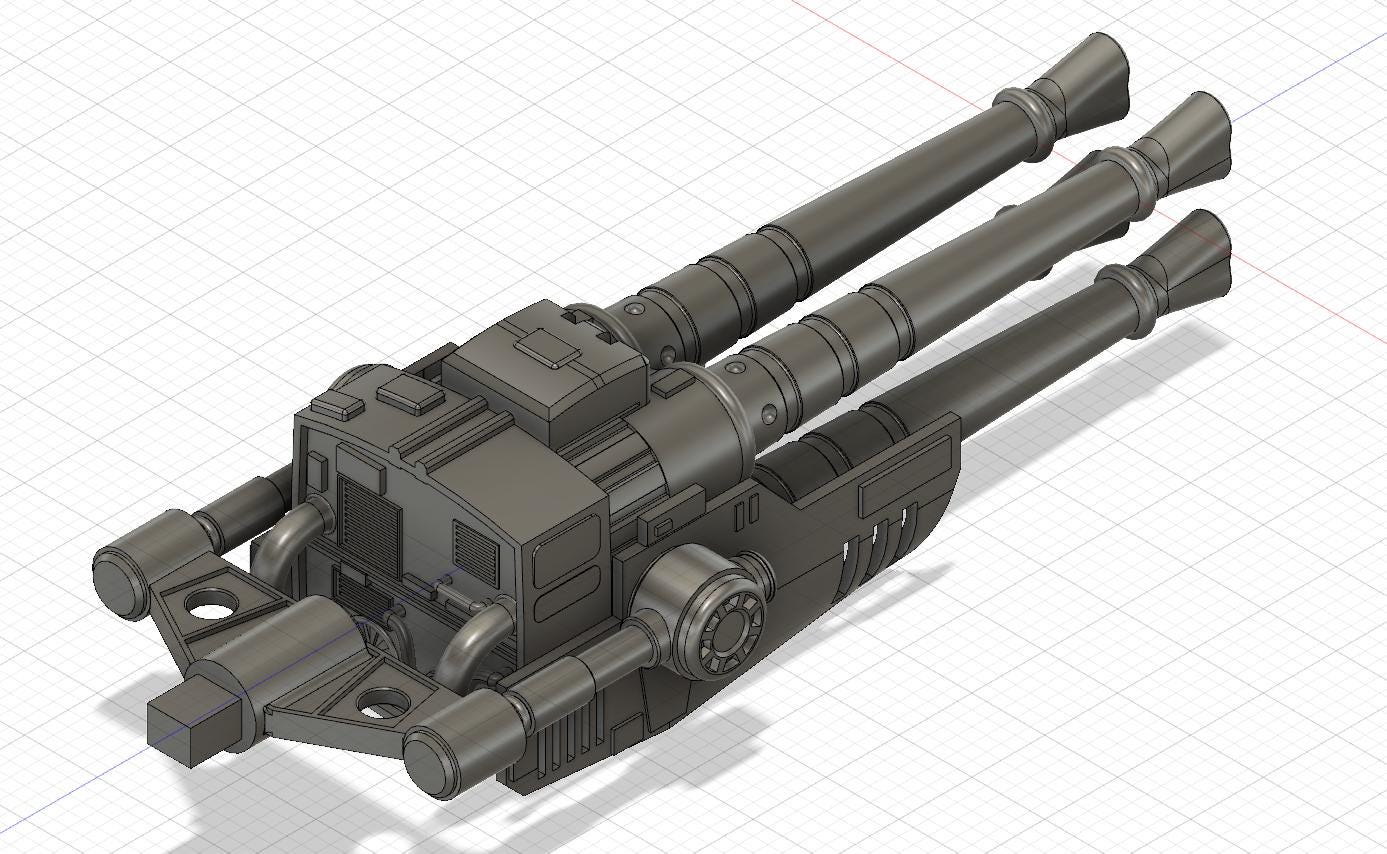 Quad Laser Cannon for the Millennium Falcon From Deagostini
