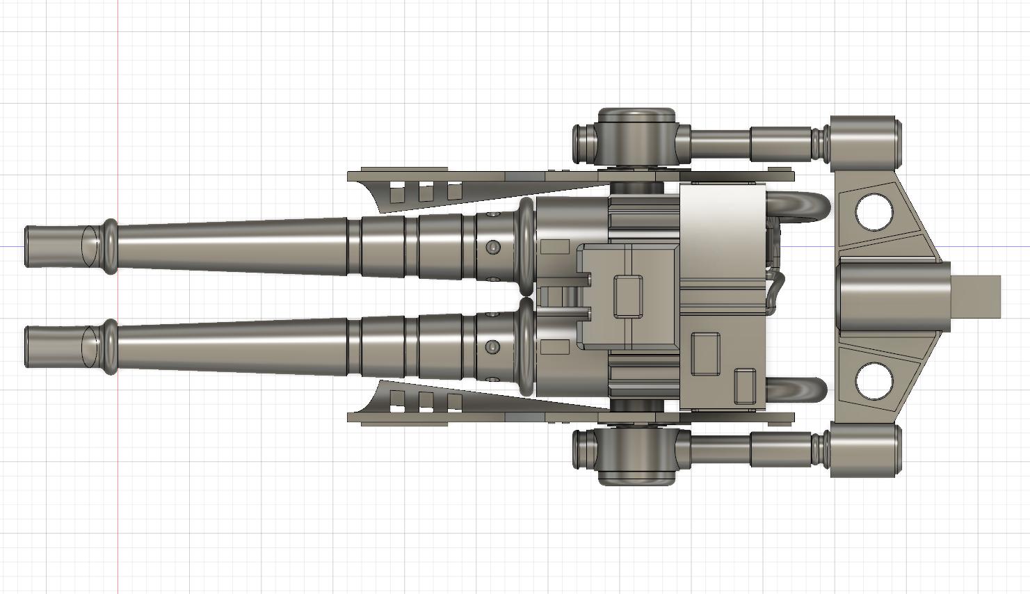 Quad Laser Cannon for the Millennium Falcon From Deagostini