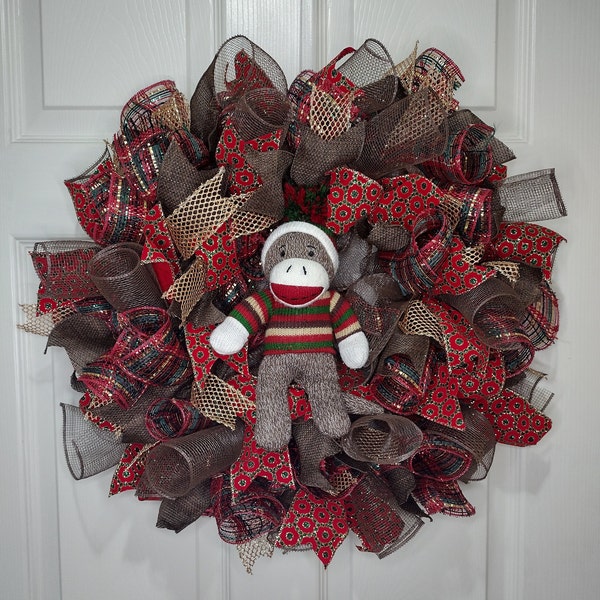 Sock Monkey Wall Etsy
