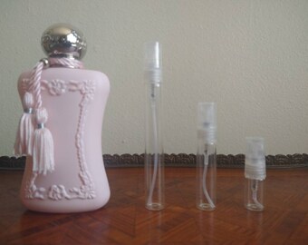 Delina Eau de Parfum, Parfums de Marly. PDM.  2ml-5ml-10ml DECANT in GLASS atomizer