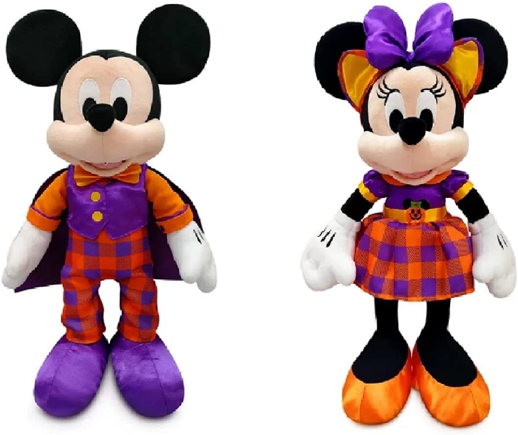 Halloween Minnie Mouse Plush 2022 Mickey Minnie Halloween 2021 Plush Set 12 Soft Stuffed Etsy