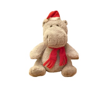 Hallmark I Want a Hippopotamus for Christmas Singing Hippo Plush Santa Hat D9 for sale online