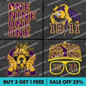 Buy Three Get One Free! - Sale Off 25%! - African Fraternity Omega 1911 Includes EPS, SVG & PNG. Digital Download