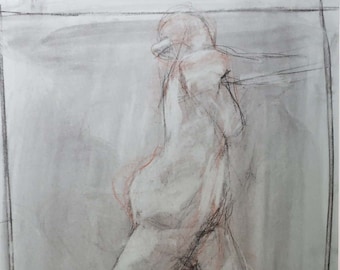 Dibujo original al carboncillo