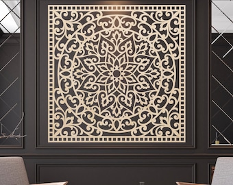 Elegant Boho Wooden Wall Art | Rustic Home Decor | Handmade Wood Hanging