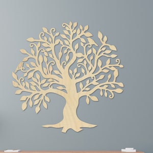 Décoration murale d'arbre branches | Décoration murale en bois | Décoration en bois | Arbre de vie | Arbre en bois | Décoration d'intérieur | Peindre sur un mur en bois