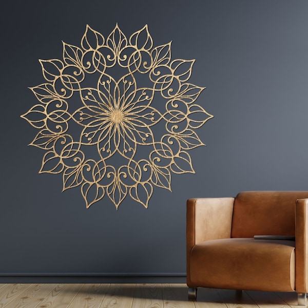 Mandala Wandschmuck, Wanddekoration, großes Mandala, Wandbehang, Holzblume des Lebens, Holzdekoration, Mandala Wandbehang