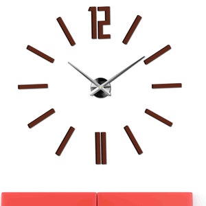 Large modern wall clock, 3D Wall Clock, Home Decoration, Mirror Wall Clock, Acrylic Modern 3D Clock for Homeowners, Living Room clock