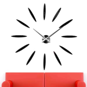 Large modern wall clock mallet, 3D Wall Clock, Home Decoration, Mirror Wall Clock, Acrylic Modern 3D Clock for Homeowners, Living Room clock