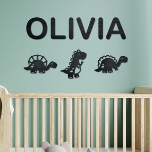 Safari Trio with Name Wall Decor Home, Nursery , Kids, Animals , Children Room Wooden Name Sign, Baby Gift, Nursery Decor, Name Wooden Wall