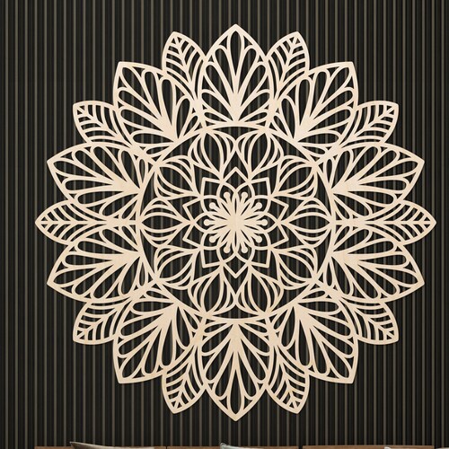 Elegant Multilayer Wooden Mandala Wall Hanging Art Etsy