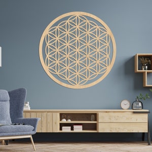 Wooden Flower of Life, Mandala Wall Art, Wooden Decoration, Large mandala, Wall Hanging, Wood Decor, Geometry Flower, Gift