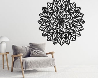 木製マンダラ壁装飾、HDF木製アート、大型壁掛け - Etsy 日本
