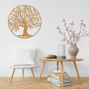 Levensboom kunst aan de muur, hout kunst decor, houten wanddecoratie, hangende muur binnen, houten levensboom, houten boom muur kunst thuis Beech