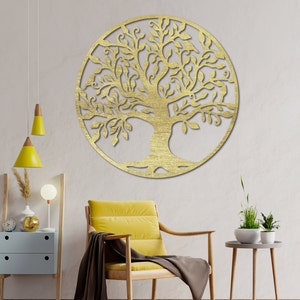 Life Tree Wall Decor Wood Wall Art Wooden decoration Tree of life Wood tree Home Decoration Painting on a wood wall Decor image 9