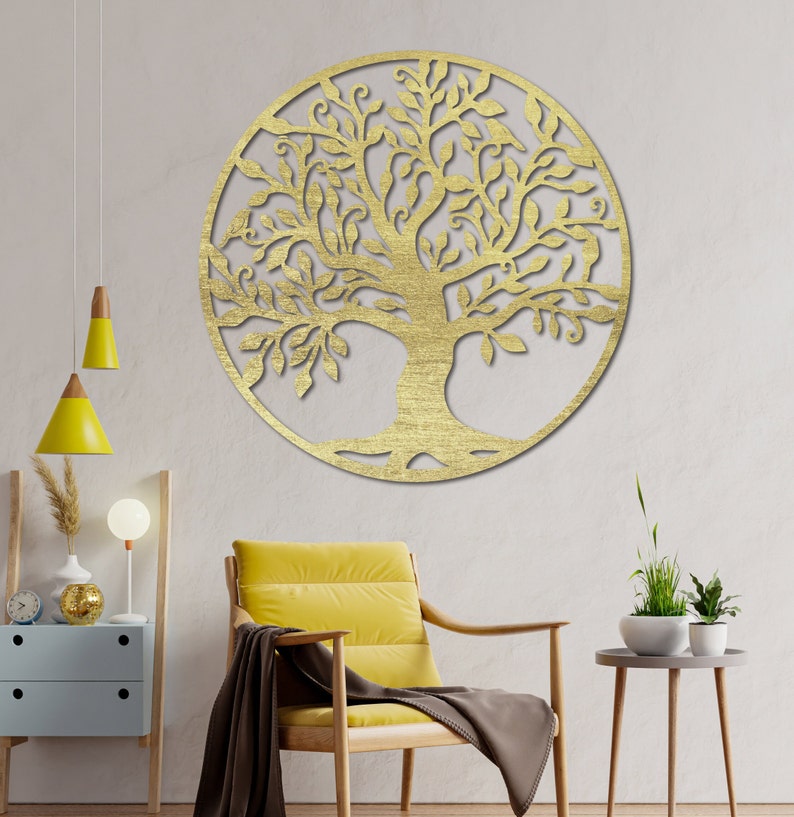 Life Tree Wall Decor Wood Wall Art Wooden decoration Tree of life Wood tree Home Decoration Painting on a wood wall Decor image 9