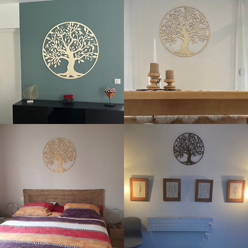 Life Tree Wall Decor Wood Wall Art Wooden Decoration Etsy