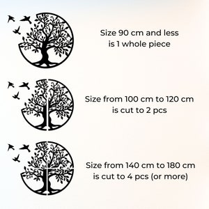 Elegant Wooden Exclusive Wood Wall Art Decor Flower Wall Hanging Mandala Wood Wall Art Bedroom Wood Wall Panel Living Room, Tree Of Life image 2