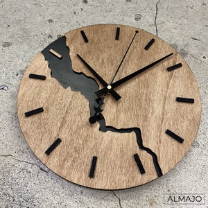 Nordic Style Wooden Wall Clocks for Home Decor, Wood Type Wall Clock Quartz Modern Design, Wall Hangings, Home decor wall clocks