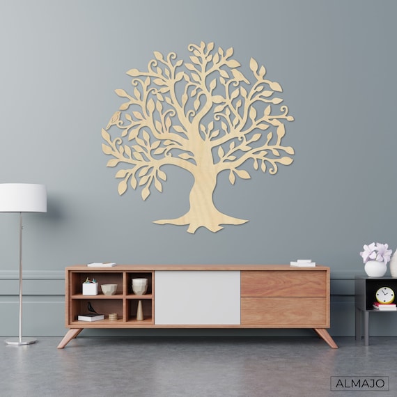 Branches Tree Wall Decor Wood Wall Art Wooden Decoration | Etsy