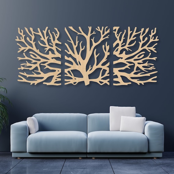 Wandpaneel hout rond Levensboom slingerend 60cm Wandpaneel hout rond Levensboom slingerend 60cm