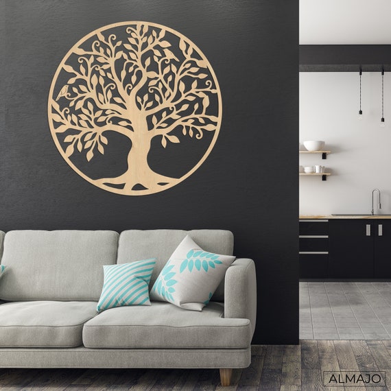Tree of Life Wall Art Wood Art Decor Wooden Wall Decoration | Etsy