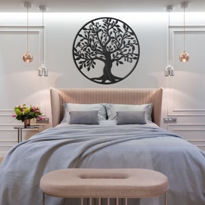 Life Tree Wall Decor Wood Wall Art Wooden decoration Tree of life Wood tree Home Decoration Painting on a wood wall Decor image 7